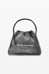 Alexander Wang asphalt/black ryan large bag in ribbed knit