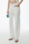 Alexander Wang vintage white ez mid-rise straight-leg jeans
