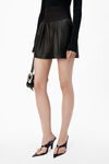 alexander wang safari short in plonge leather black