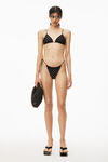 alexander wang hotfix bikini bottom in contour swim black