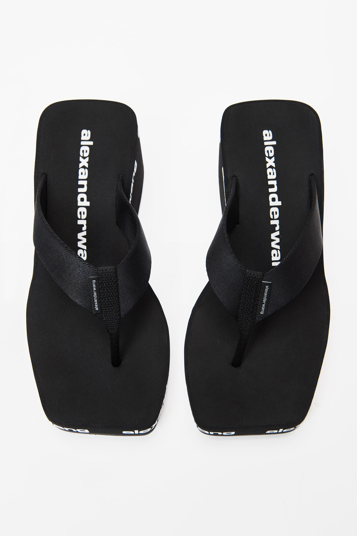 alexanderwang アレキサンダーワング awウェッジ ソングサンダル BLACK 