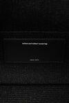 alexander wang ryan small bag in metallic rib knit black