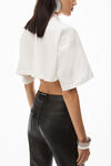 alexander wang fly 涂层黑色牛仔裤 black