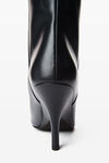 Alexander Wang black diablo 90mm tall boot in leather