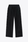 Alexander Wang black 黑色厚实真丝侧襟长裤