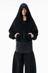 Alexander Wang black black veil zip-up hoodie