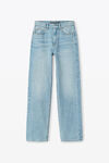 Alexander Wang vintage faded indigo ez mid-rise straight-leg jeans