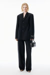 Alexander Wang black 黑色羊毛马海毛西装外套