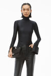 TURTLENECK TOP IN ACTIVE STRETCH KNIT