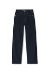 alexander wang ez 中腰直筒牛仔裤 clean bright indigo