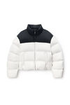 Alexander Wang white/black ブラック & ホワイト マットナイロン パファージャケット