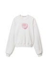 alexander wang suga baby 毛圈布圆领运动衫 bright white