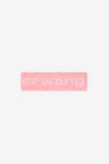 alexander wang logo headband in compact deboss prism pink