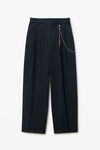Alexander Wang black black cotton pants with key hardware