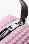 Alexander Wang pink lavender heiress flex bag in neoprene with 3d spikes
