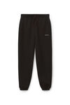 alexander wang sweatpant in dense fleece  black