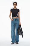 Alexander Wang vintage medium indigo jean droit taille mi-haute ez