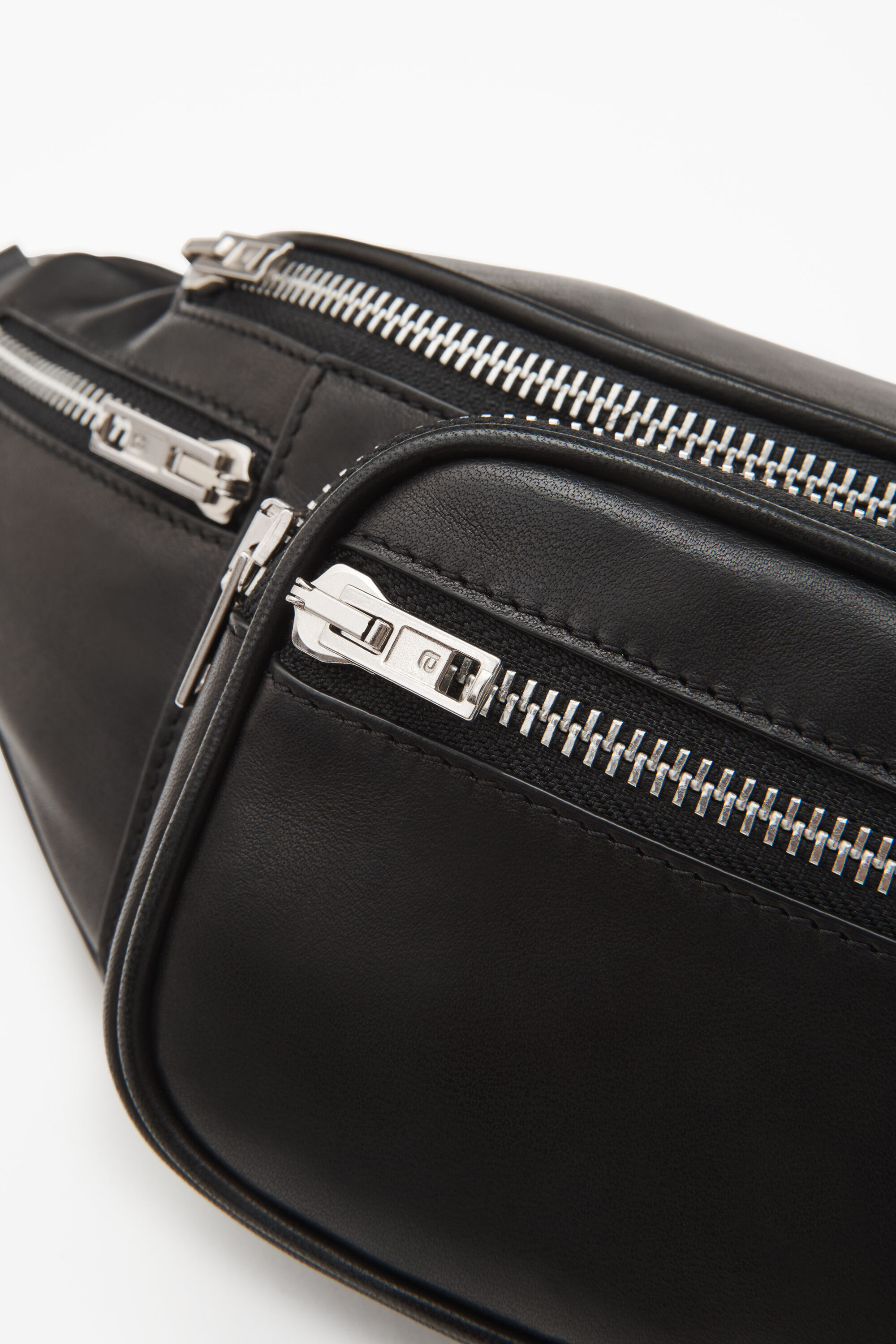 ATTICA FANNY PACK IN LEATHER in BLACK | alexanderwang®