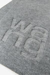 alexander wang 密织凹刻徽标围巾 medium grey melange
