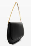CREST FLAP BAG IN LEATHER