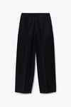 Alexander Wang black mid-rise boxer panel pant relaxed