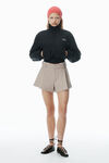Alexander Wang khaki box-pleated workwear-inspired short