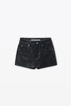 Alexander Wang black black lambskin leather miniskort