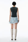 Alexander Wang faded black double v-neck tank top