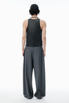 Alexander Wang dark grey melange dark grey wool-blend pants
