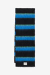 alexander wang 拉绒条纹马海毛徽标围巾 black multi