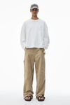 Alexander Wang vintage white 棉质平纹针织布男士长袖 t 恤