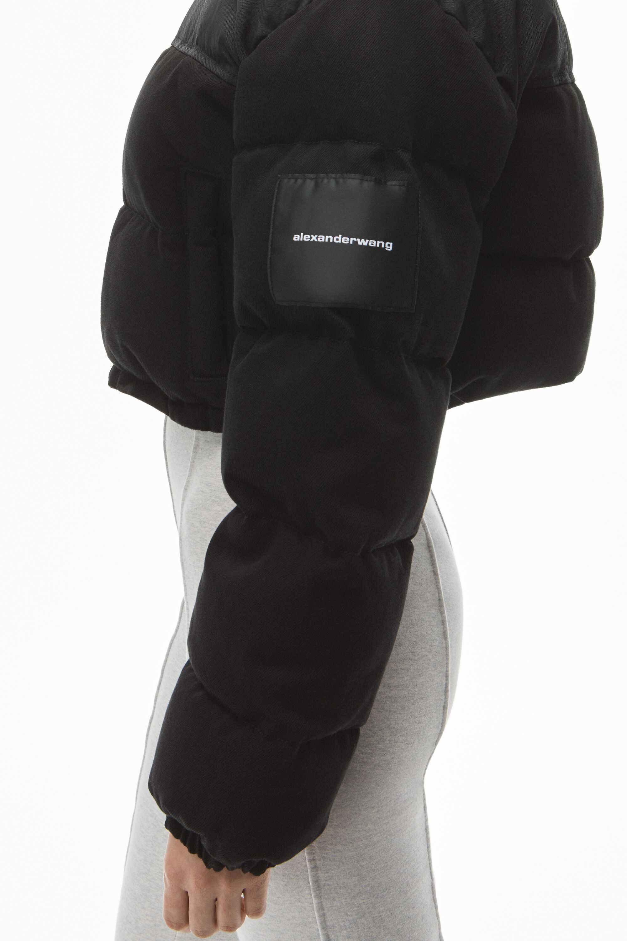 alexanderwang CROPPED PUFFER JACKET IN 