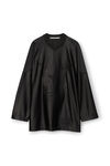 alexander wang hockey jersey in athletic faille black