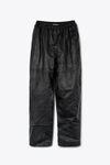 Alexander Wang black black worn moto leather sweatpant
