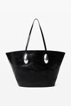 Dome Large Tote in Crackle Patent Leather