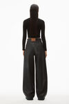alexander wang cardigan in stretch viscose knit black
