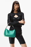 alexander wang marquess medium hobo in satin poison ivy