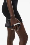 alexander wang heiress medium pouch in satin black