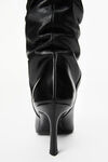 alexander wang viola 65 high hip boot in cow leather black