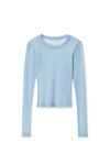 alexander wang 薄纱网眼长袖上衣 evening haze