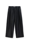 Alexander Wang black track pant paper in leather mid-rise