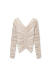 Alexander Wang cement ruched pullover