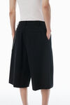 Alexander Wang black black cotton shorts with key hardware