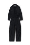 alexander wang button up cargo jumpsuit black