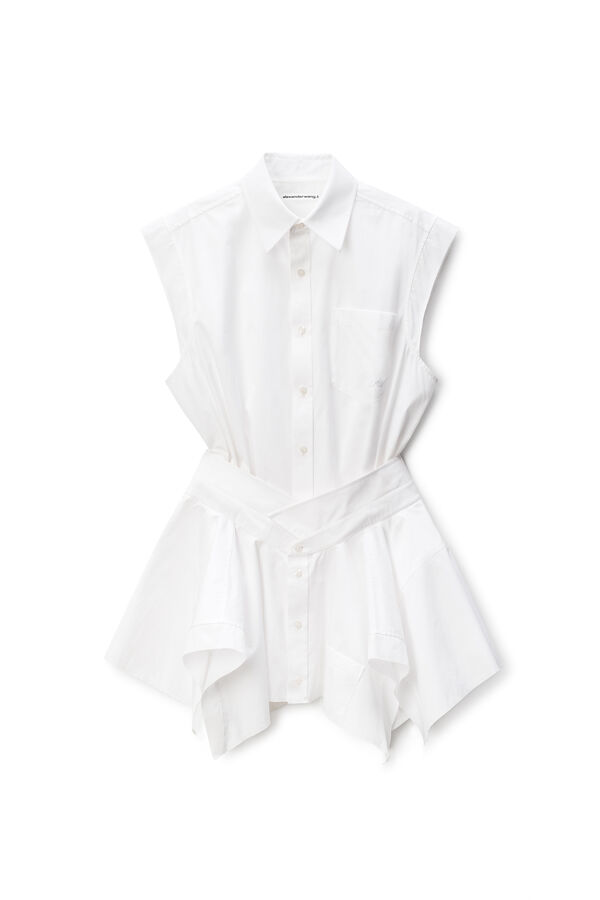 alexander wang hybrid shirt dress Alexander Wang Shirt Dress in White