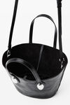 Dome Small Tote in Crackle Patent Leather