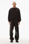 alexander wang デンスフリース クルーネックプルオーバー black