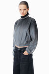Alexander Wang grey aged blow up牛仔裤