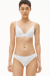 alexander wang string en jersey côtelé white