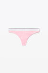 alexander wang thong in ribbed jersey light pink